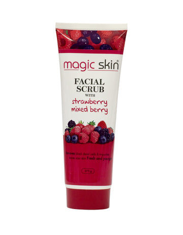 Magic Skin Face Scrub Tube 275 G - Strawberry & Mix Berry